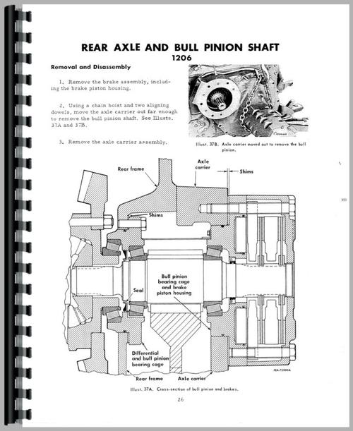 Service Manual for International Harvester 2756 Industrial Tractor Sample Page From Manual
