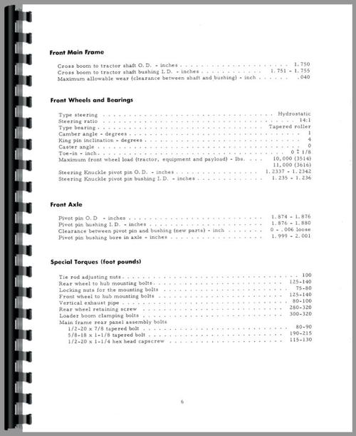 Service Manual for International Harvester 3514 Industrial Tractor Sample Page From Manual