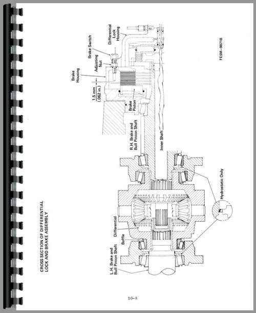Service Manual for International Harvester 3688 Tractor Sample Page From Manual