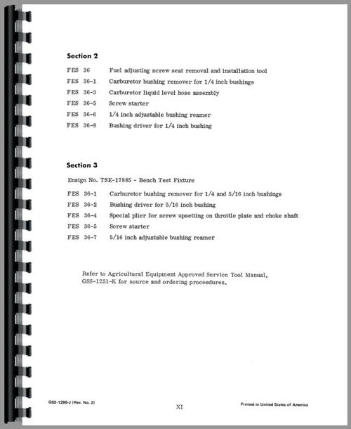 Service Manual for International Harvester 4000 Forklift Engine Sample Page From Manual