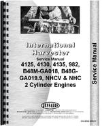 Service Manual for International Harvester 4125 Compact Skid Steer Loader Engine