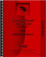 Parts Manual for International Harvester 453 Combine