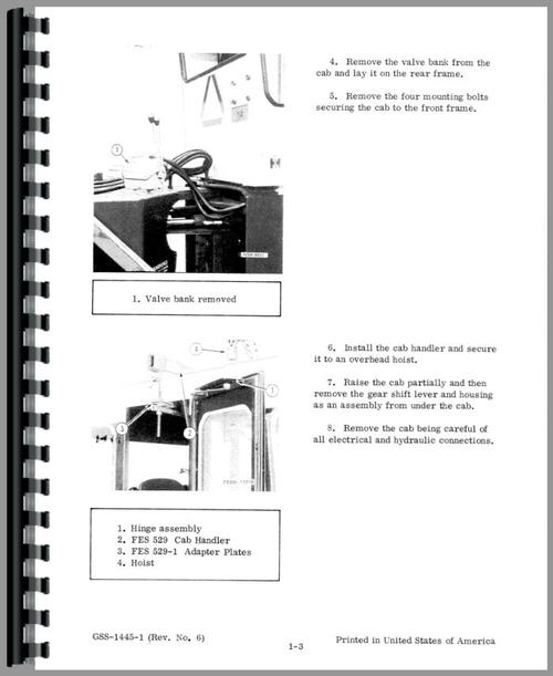 Service Manual for International Harvester 4786 Tractor Sample Page From Manual