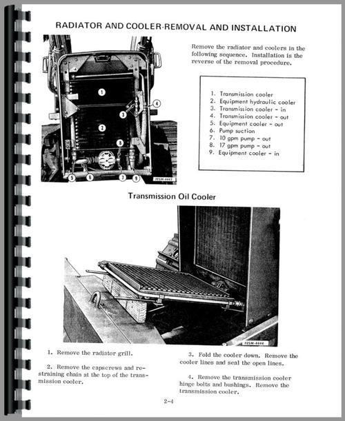 Service Manual for International Harvester 500C Crawler Sample Page From Manual