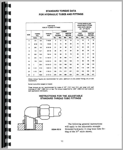 Service Manual for International Harvester 6388 Tractor Sample Page From Manual