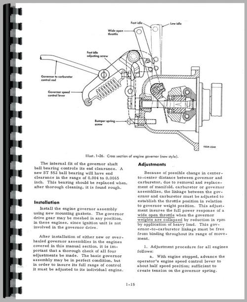 Service Manual for International Harvester 660 Tractor Sample Page From Manual