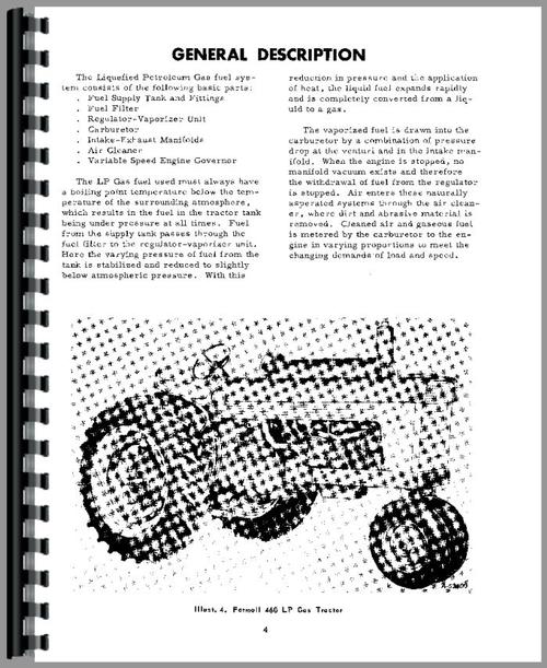 Service Manual for International Harvester 660 Tractor LP Gas Sample Page From Manual
