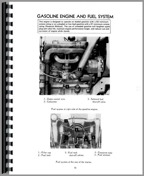 Operators Manual for International Harvester 674 Tractor Sample Page From Manual