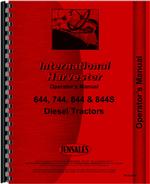 Operators Manual for International Harvester 844 Tractor