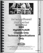 Service Manual for International Harvester 9000 Forklift
