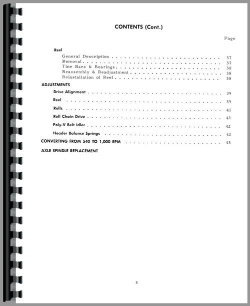 Service Manual for International Harvester 990 Mower Conditioner Sample Page From Manual