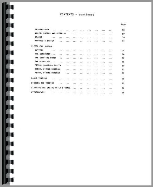 Operators Manual for International Harvester B-275 Tractor Sample Page From Manual