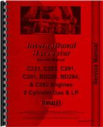 Service Manual for International Harvester C221 Engine