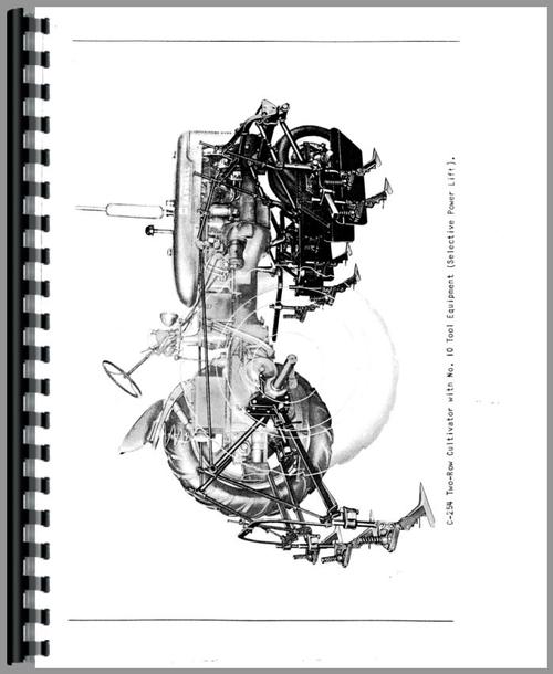 Operators Manual for International Harvester C254 Cultivator Sample Page From Manual
