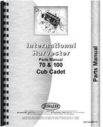Parts Manual for International Harvester Cub Cadet 100 Lawn & Garden Tractor