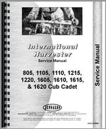 Service Manual for International Harvester Cub Cadet 1105 Lawn & Garden Tractor