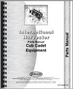 Parts Manual for International Harvester Cub Cadet Lawn & Garden Tractor Cub Cadet Equipment Accessories