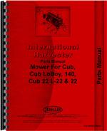 Parts Manual for International Harvester Cub Lo-Boy Tractor 22 Sickle Bar Mower