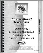 Parts Manual for International Harvester All Delco Remy Equipment