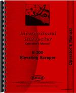 Operators Manual for International Harvester E200 Elevating Pay Scraper
