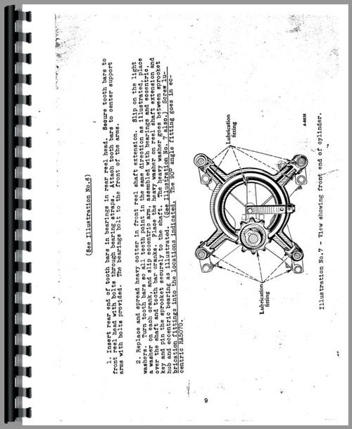 Operators Manual for International Harvester H Tractor Implement Attachments Sample Page From Manual