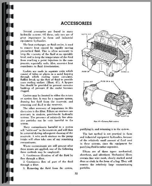 Service Manual for International Harvester All Hydraulic Theory Sample Page From Manual