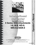 Operators Manual for International Harvester I-9 Industrial Tractor Special Attachments