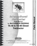 Parts Manual for International Harvester TA40 Crawler