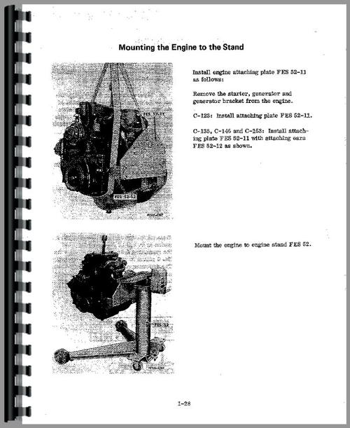 Service Manual for International Harvester TC5 Crawler Sample Page From Manual