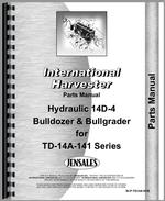 Parts Manual for International Harvester TD14A Crawler
