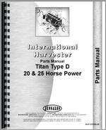 Parts Manual for International Harvester Titan Type D Tractor