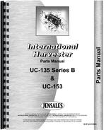 Parts Manual for International Harvester UC135B Power Unit