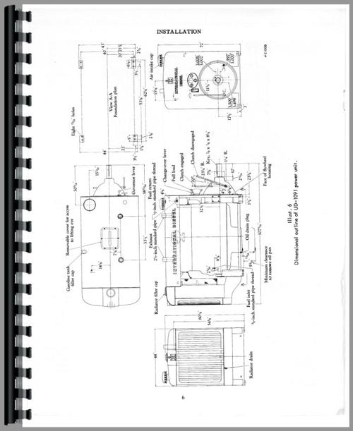 Operators Manual for International Harvester UD1091 Power Unit Sample Page From Manual