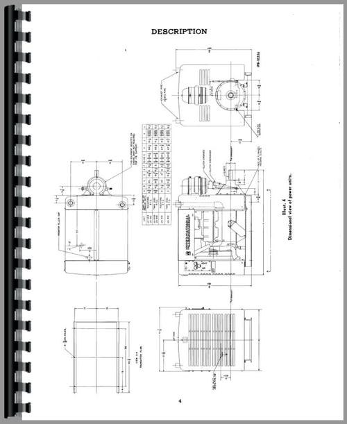 Operators Manual for International Harvester UV401 Power Unit Sample Page From Manual