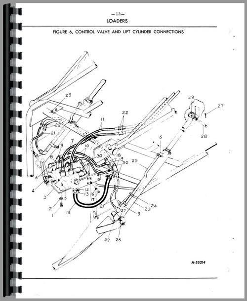 Parts Manual for International Harvester All Wagner Backhoes Sample Page From Manual