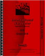 Operators Manual for International Harvester 510 Grain Drill