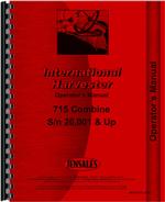 Operators Manual for International Harvester 715 Combine