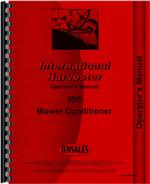 Operators Manual for International Harvester 990 Mower Conditioner