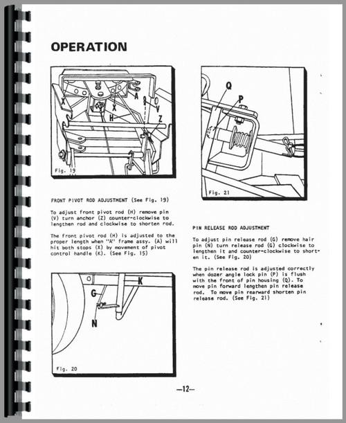 Operators Manual for International Harvester Cub Tractor 54 Blade Attachment Sample Page From Manual