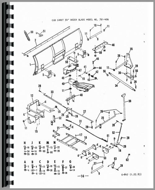 Operators Manual for International Harvester Cub Tractor 54 Blade Attachment Sample Page From Manual