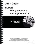 Operators Manual for John Deere 1020 Tractor