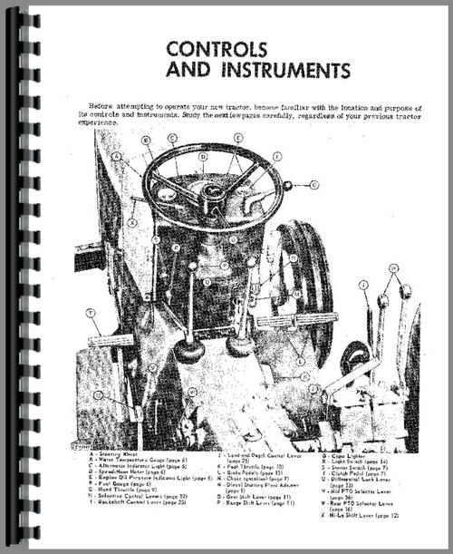 Operators Manual for John Deere 1020 Tractor Sample Page From Manual