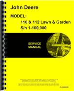 Service Manual for John Deere 112 Lawn & Garden Tractor