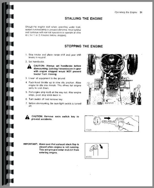 Operators Manual for John Deere 2640 Tractor Sample Page From Manual