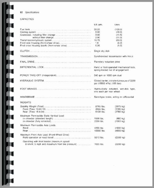 Operators Manual for John Deere 2940 Tractor Sample Page From Manual
