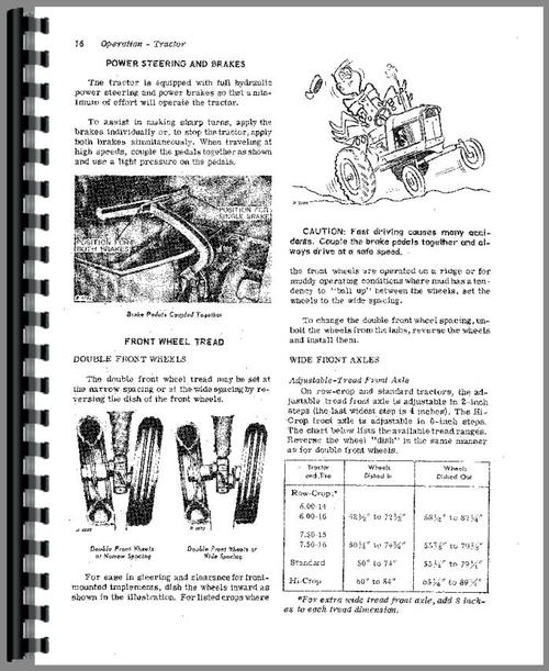Operators Manual for John Deere 3020 Tractor Sample Page From Manual