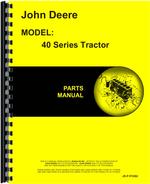 Parts Manual for John Deere 40 Tractor