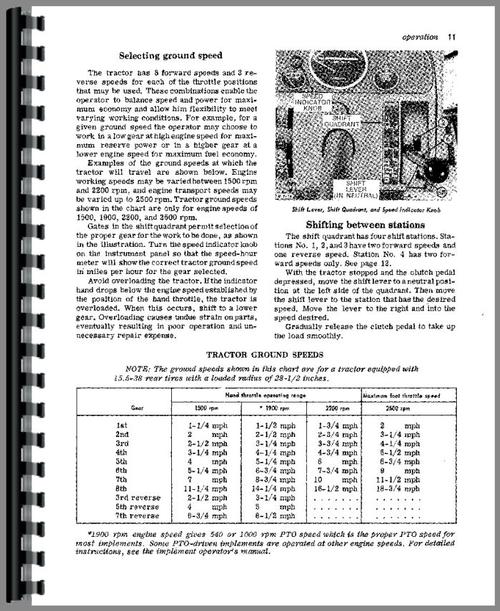 Operators Manual for John Deere 4010 Tractor Sample Page From Manual