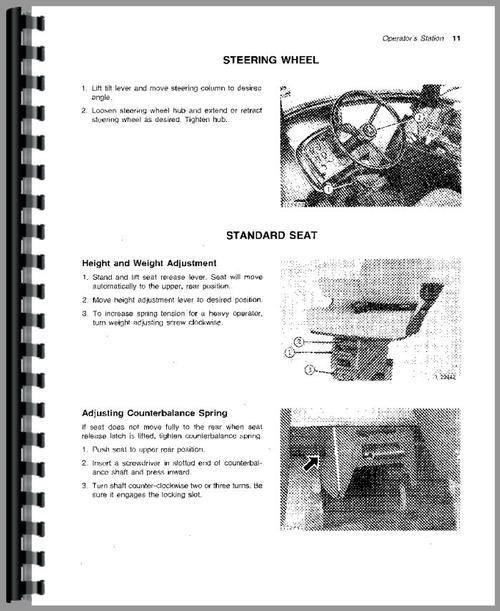 Operators Manual for John Deere 4040 Tractor Sample Page From Manual