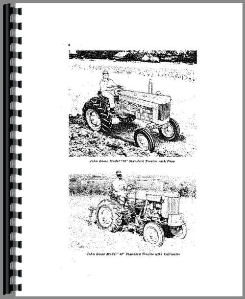 Operators Manual for John Deere 40S Tractor Sample Page From Manual